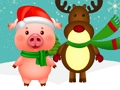 Jeu Animaux de Noël  en ligne