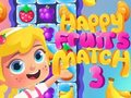 Jeu Match de fruits heureux3  en ligne