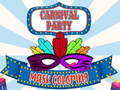 Jeu Coloriage de masque de fête de carnaval  en ligne
