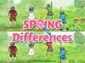 Jeu Différences de printemps  en ligne