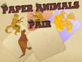 Jeu Paire d'animaux en papier  en ligne
