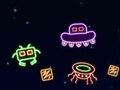 Jeu Envahisseurs au néon  en ligne
