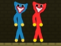 Jeu Huggy stickman rouge et bleu  en ligne