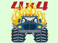 Jeu Coloriages Monster Trucks  en ligne