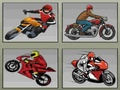 Jeu Mémoire de motos de course  en ligne