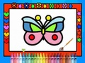 Jeu Colorier et décorer des papillons  en ligne
