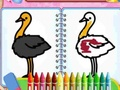 Jeu Jeu d'oiseaux à colorier  en ligne