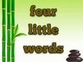 Jeu Quatre petits mots  en ligne