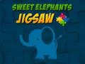 Jeu Puzzle d'éléphants doux  en ligne