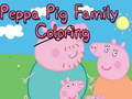 Jeu Livre de coloriage de la famille Peppa Pig  en ligne