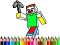 Jeu Retour à l'école : Coloriage Minecraft  en ligne