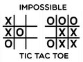 Jeu Tic tac toe impossible  en ligne