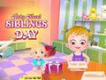 Jeu Bébé Hazel : Journée des frères et sœurs  en ligne