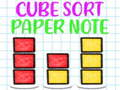 Jeu Note de papier de tri de cube  en ligne