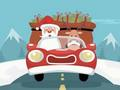 Jeu Père Noël Donnant des Cadeaux Puzzle  en ligne