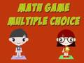 Jeu Jeu de mathématiques à choix multiples  en ligne