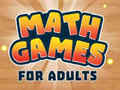 Jeu Jeux mathématiques pour adultes  en ligne