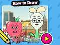 Jeu Comment dessiner : pomme et oignon  en ligne
