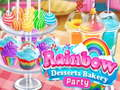 Jeu Fête de la boulangerie des desserts arc-en-ciel  en ligne