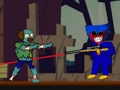 Jeu Huggy Wuggy contre les zombies  en ligne