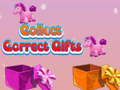Jeu Recueillir des cadeaux corrects  en ligne