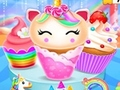 Jeu Conception de cuisine de petit gâteau de sirène de licorne  en ligne