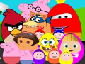 Jeu Oeufs de personnages de dessins animés célèbres  en ligne