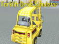 Jeu Simulateur de conduite de chariot élévateur  en ligne
