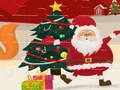 Jeu Puzzle Père Noël Joyeux Noël  en ligne