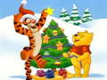 Jeu Puzzle de Noël Winnie l'ourson  en ligne