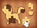 Jeu Puzzles de blocs boisés  en ligne