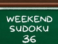 Jeu Sudoku du week-end 36  en ligne