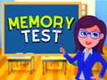 Jeu Test de mémoire  en ligne
