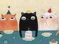 Jeu Glissière drôle de chats  en ligne