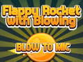 Jeu Flappy Rocket jouant avec souffle au micro  en ligne