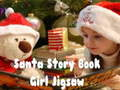 Jeu Puzzle de fille de livre d'histoire de père Noël  en ligne
