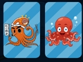 Jeu Mémoire de poisson de mer de dessin animé  en ligne