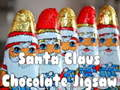 Jeu Puzzle Père Noël en chocolat  en ligne
