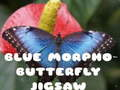 Jeu Puzzle Papillon Morpho Bleu  en ligne