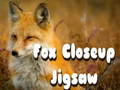Jeu Puzzle gros plan renard  en ligne