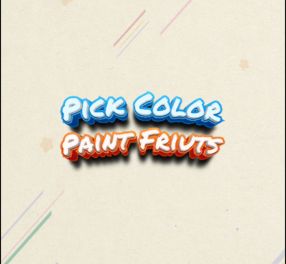 Jeu Choisir Couleur Peinture Fruits  en ligne