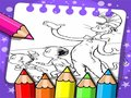Jeu Livre de coloriage chat dans le chapeau  en ligne