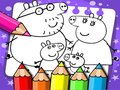 Jeu Livre de coloriage Peppa Pig  en ligne