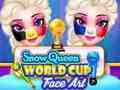 Jeu Art du visage de la coupe du monde de la reine des neiges  en ligne