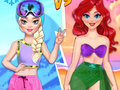 Jeu Bataille de princesses d'été contre d'hiver  en ligne