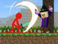 Jeu Stickman contre Craftman  en ligne