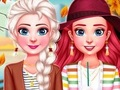 Jeu Les meilleures amies accueillent le look d'automne  en ligne