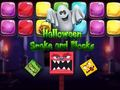 Jeu Serpent et blocs d'Halloween  en ligne