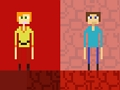 Jeu Stickman Steve contre Alex Nether  en ligne