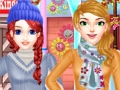 Jeu Habillage de mode d'hiver  en ligne